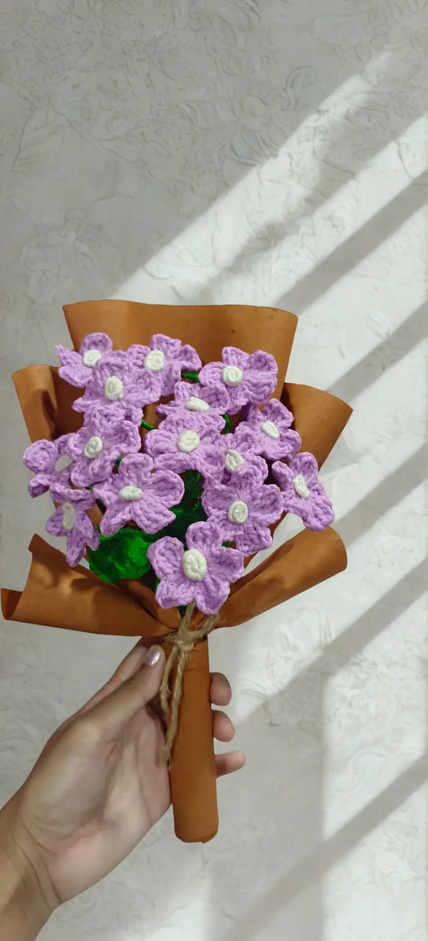 Lavender Crochet Scarf - Image 3