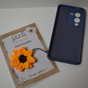 Sunflower phone charm